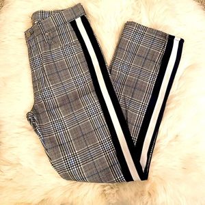 Mother insider ankle blue plaid size 26